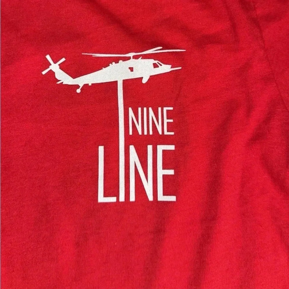 💥NWT Nine Line Apparel Men’s Red Patriotic Short Sleeve T-Shirt Size Small - Picture 1 of 6
